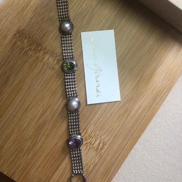 Janice Girardi Amethyst & Peridot Bracelet